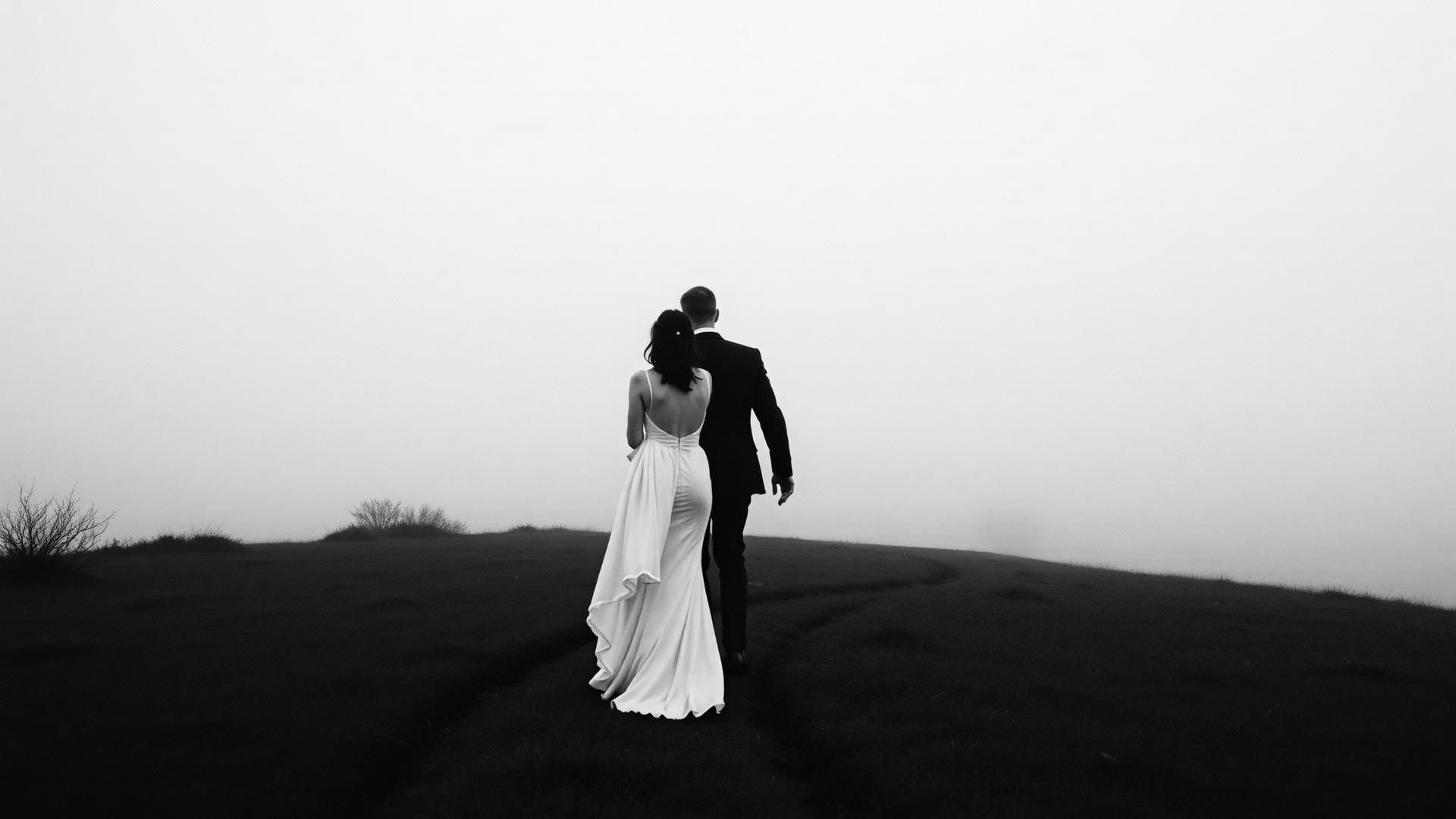 Still frame from a documentary wedding film
